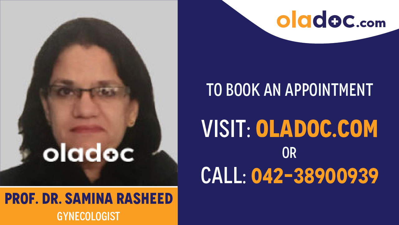 Book appointment with Dr. Samina Rasheed-best Gynecologist in Lahore